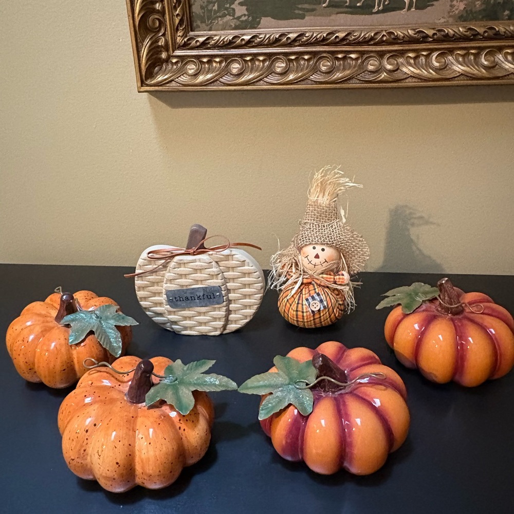 Ceramic Pumpkins/Fall Lot